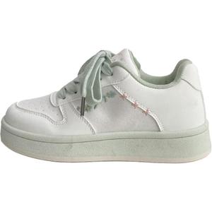 Женские кроссовки для скейтбординга с амортизацией, легкие, дышащие, низкие Y6T, White Green