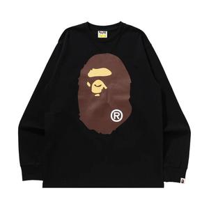 Футболка BAPE Big Ape Head Long-Sleeve Tee, Black