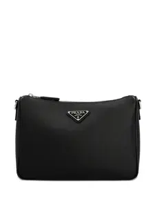 Сумка-мессенджер с монетницей Prada, черный