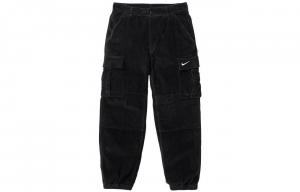 Брюки-карго унисекс Supreme, черный