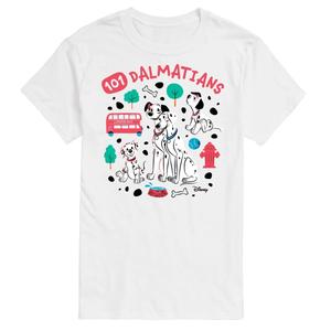 Большая и высокая футболка с рисунком «101 далматинец» Диснея Licensed Character, белый