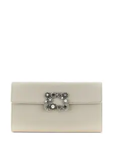 Декорированный клатч Efflorescence Roger Vivier, нейтральный