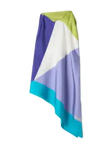 Топ с геометричным узором Lanvin, фиолетовый