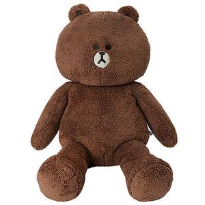 LINE FRIENDS Коллекция HUG BROWN коричневый медведь мультяшный милый, большие куклы плюшевая кукла 45см высота