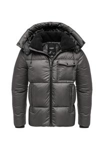 Куртка Humy MIT KAPUZE GLÄNZEND KRAGEN, Grau/Grey