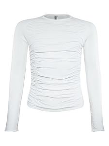 Blue Effect Белая футболка с длинными рукавами