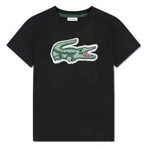 Детская футболка Lacoste с коротким рукавом 847072 Lacoste kids, черный