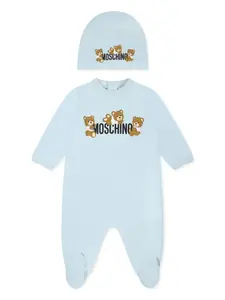 Боди с принтом Moschino Kids, синий