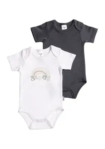 Боди Liliput "Радуга" с практичными кнопками, антрацит