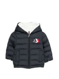 Куртка с капюшоном и утеплителем Moncler Enfant, синий
