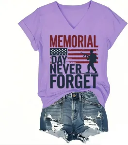 Футболка Memorial Day с V-образным вырезом