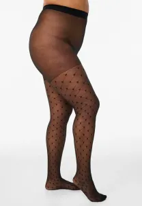 In 25 den mit herzen tights Zizzi, Black