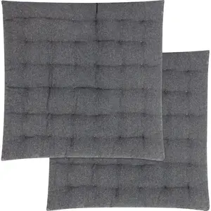 Подушка для стульев Freya с красивой прострочкой Magma Heimtex, Anthrazit + unifarben