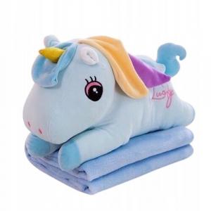 Большой синий талисман единорога с одеялом XXL Inna marka