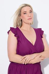 ULLA POPKEN Женское плавание, шорты, мягкие чашечки, рукава-крылышки, переработанный материал