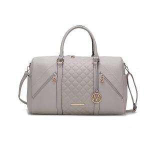 Женская дорожная сумка из веганской кожи Mkf Collection Allegra от Mia K MKF Collection, цвет Light Blue