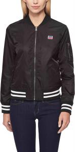 Женская куртка-бомбер Levi's в полоску в стиле ретро (стандартные и большие размеры), Black