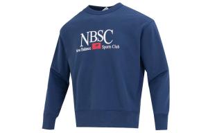 Мужская спортивная толстовка-пуловер NBSC Crewneck, синяя New Balance, синий