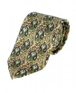 Мужской шелковый галстук с оригинальным рисунком Давайте потанцуем TRAFALGAR, Green