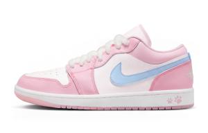 Jordan Женские износостойкие низкие скейтбордные кроссовки Air 1, розовый