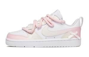 Nike Court Borough Low 2 Abrasion Resistant Low top детские скейтбординг кроссовки Gradient Pink для подростков
