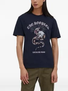 Футболка с графичным принтом The Kooples, синий