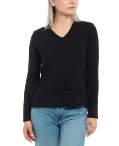 Футболка с асимметричным низом и швами по низу Wilt Clothing, черный