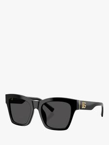 DG4512 женские квадратные солнцезащитные очки Dolce & Gabbana, Black/Grey