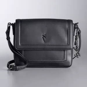 сумка через плечо April с клапаном трапунто Simply Vera Vera Wang, черный