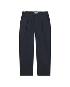 Прямые брюки с петлями на поясе Kenzo Kids, темно-синий