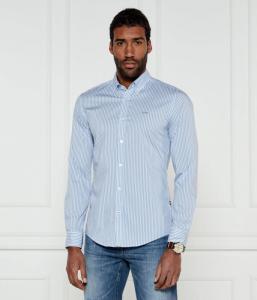 Рубашка мужская Boss в полоску, голубой