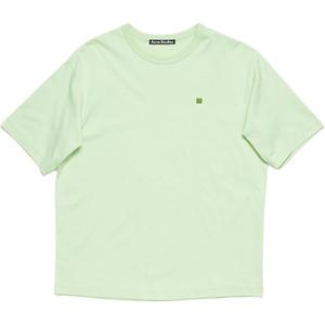 Футболка с логотипом на заплатке Acne Studios, зеленый