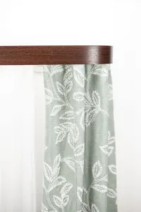 Рельсовая система GARESA "Пластиковая рейка с крышкой", 2 направляющие, желаемой длины, с 2 круглыми арками по бокам (без зазора между шторой и стеной!) 430 см, цвет mahagoni