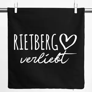 Наволочка Huuraa Rietberg, подарок любви, 40х40см, черный, хлопок, подарок Rietberg Hellweg Druckerei