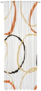 Купите готовые непрозрачные шторы коричневого/белого цвета Esposa, коричневый/белый