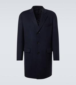Шерстяное пальто с кашемиром Brioni, Midnight Blue