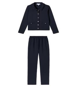 Кардиган и прямые брюки комплект Tartine et Chocolat, Marine