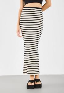 Юбка Even&Odd Maxi skirt, White/Black/White