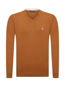 Свитер с v-образным вырезом Jacey Quinn Sweater, коричневый