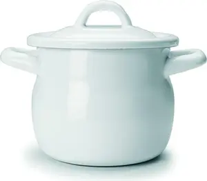 Кастрюля Ibili-Blanca, эмалированная сталь, 12x10 см, белая IBILI MENAJE, S.A.