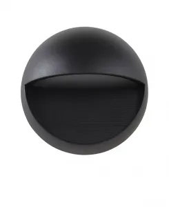 Уличный светодиодный светильник Orbe 6,25 дюйма из металла и стекла Jonathan Y, black