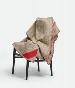 Tweed blanket BOTTEGA VENETA, коричневый