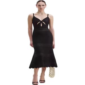 Автопортрет Слип-платье женское Self-portrait, черный