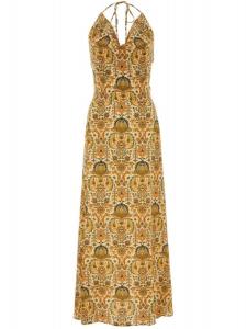 Розовое макси-платье PANTAMOLLE, оранжевый