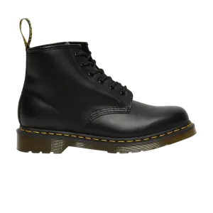 Мужские ботинки Dr. Martens 101 из гладкой кожи с контрастной строчкой, черный