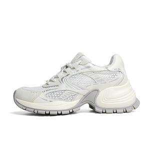 Женские кроссовки с низким верхом и массивной подошвой, увеличивающие рост, устойчивые к истиранию и скольжению RED DRAGONFLY, Ecru