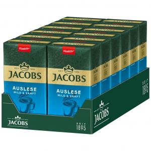 JACOBS Auslese Mild + Gentle фильтрованный кофе 12 х 500 г молотый кофе