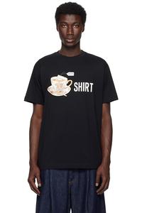 Футболка из органического хлопка с принтом Moschino, черный