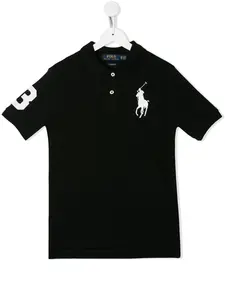 Рубашка-поло из пике Polo Ralph Lauren Kids, черный