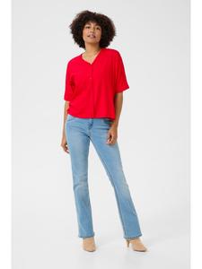 Рубашка с короткими рукавами CRTiah Baggy fit цвета High Risk Red Cream